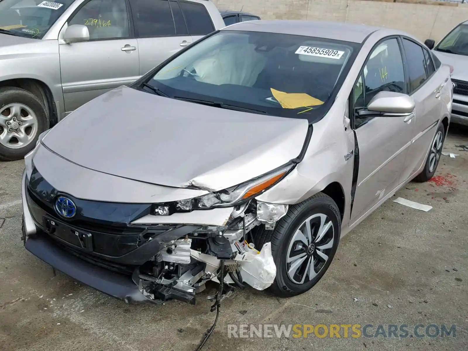 2 Photograph of a damaged car JTDKARFP2K3115375 TOYOTA PRIUS 2019