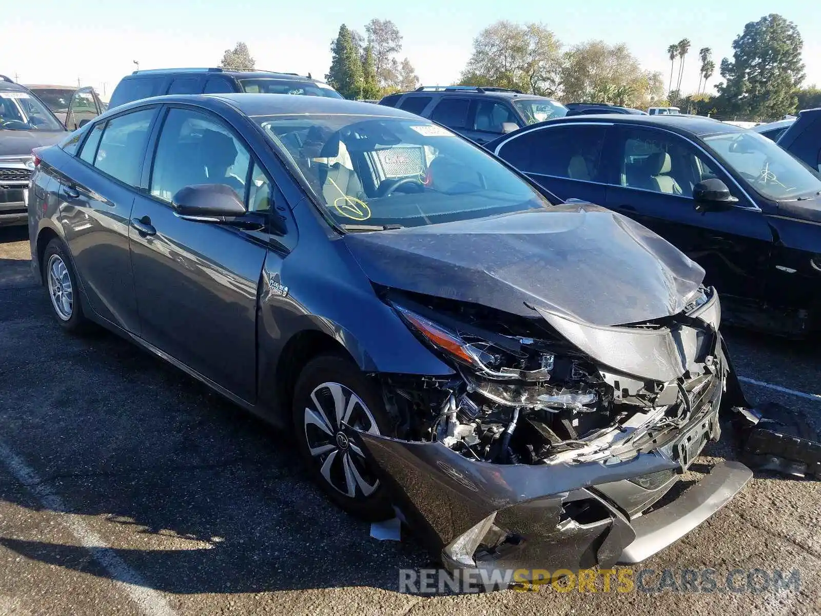 1 Photograph of a damaged car JTDKARFP2K3116431 TOYOTA PRIUS 2019