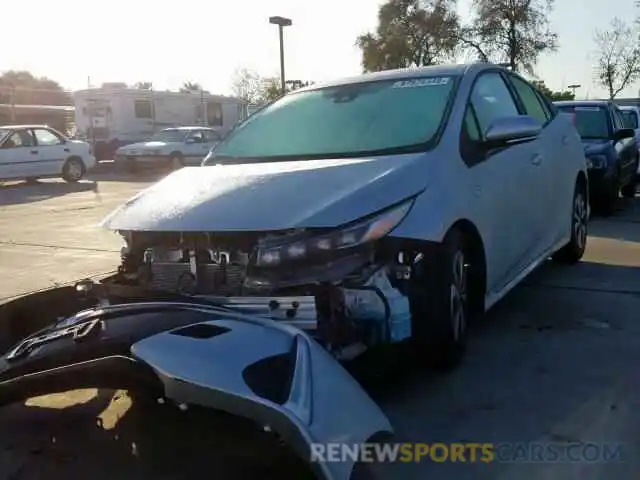 2 Photograph of a damaged car JTDKARFP2K3116817 TOYOTA PRIUS 2019