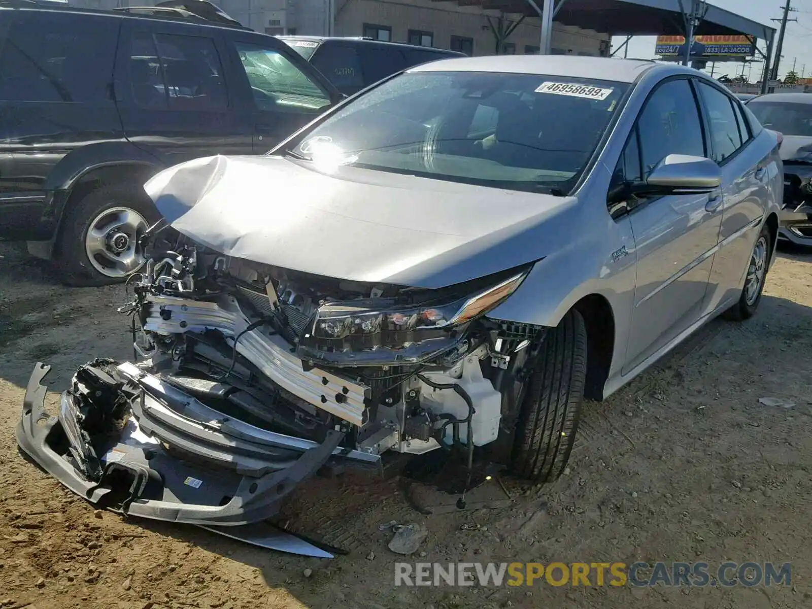 2 Photograph of a damaged car JTDKARFP2K3117269 TOYOTA PRIUS 2019