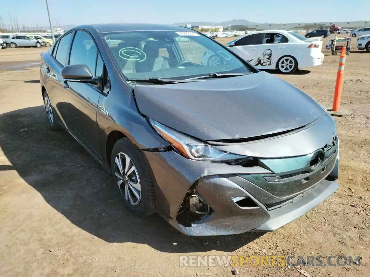 1 Photograph of a damaged car JTDKARFP2K3119975 TOYOTA PRIUS 2019