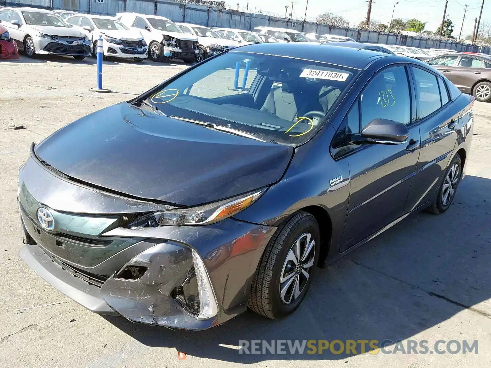 2 Photograph of a damaged car JTDKARFP3K3107902 TOYOTA PRIUS 2019