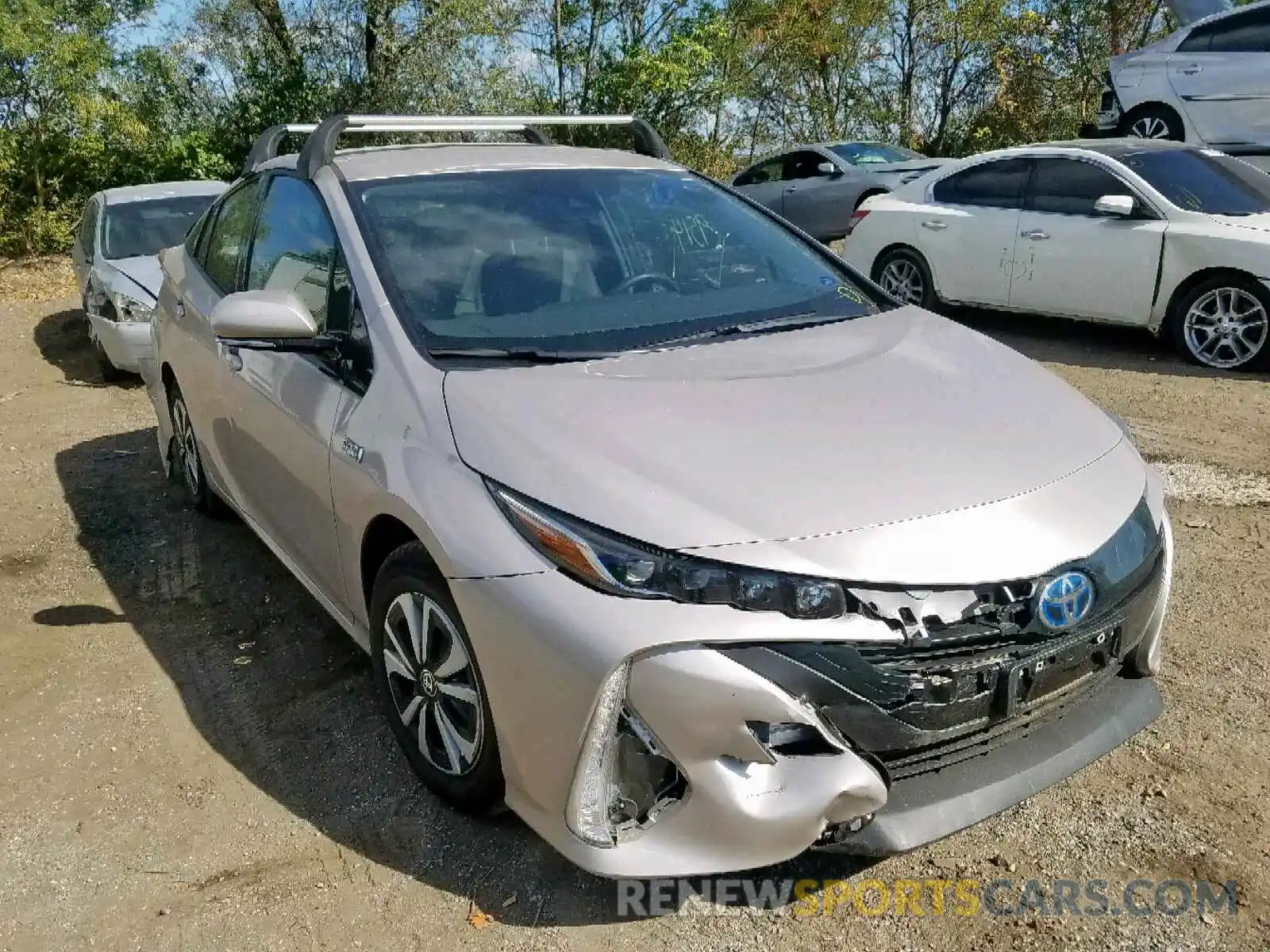 1 Photograph of a damaged car JTDKARFP3K3107947 TOYOTA PRIUS 2019