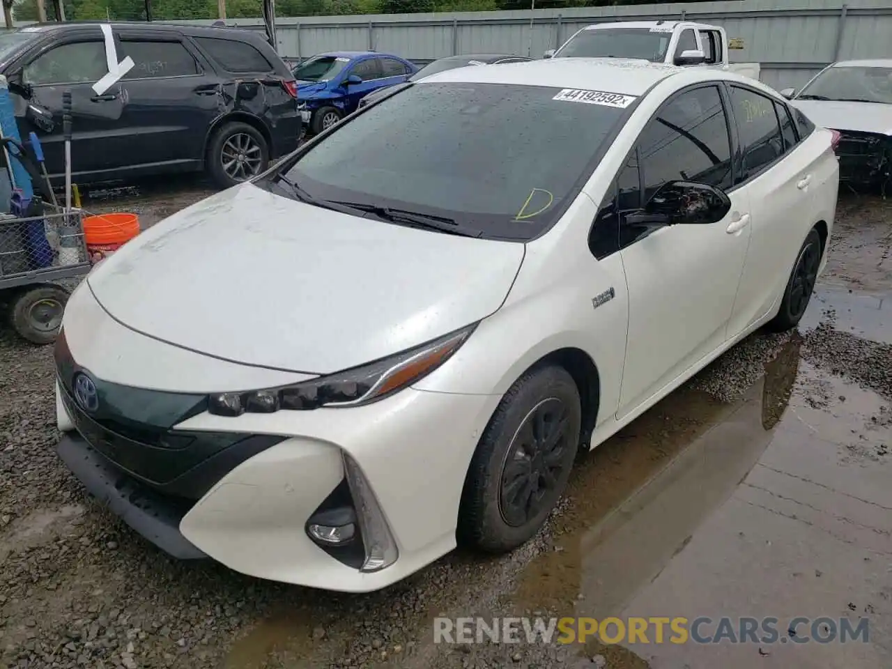 2 Photograph of a damaged car JTDKARFP3K3112713 TOYOTA PRIUS 2019