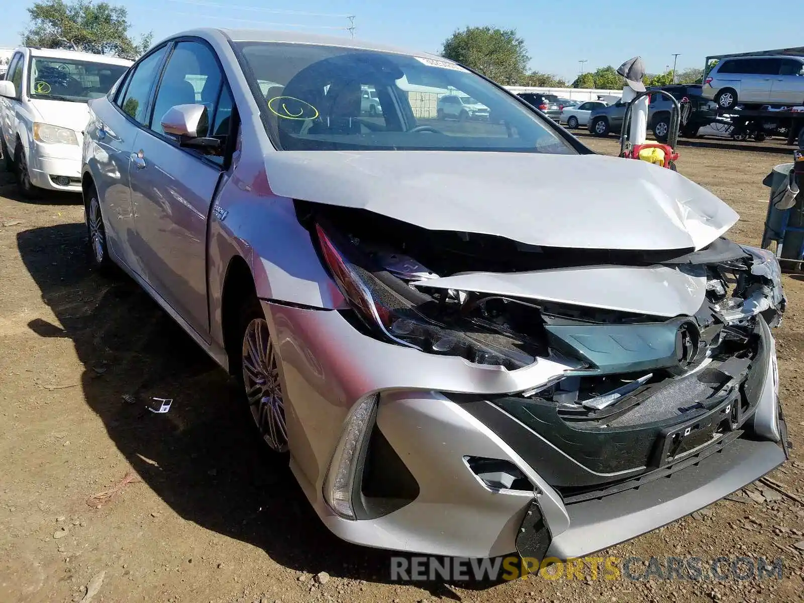 1 Photograph of a damaged car JTDKARFP3K3113859 TOYOTA PRIUS 2019