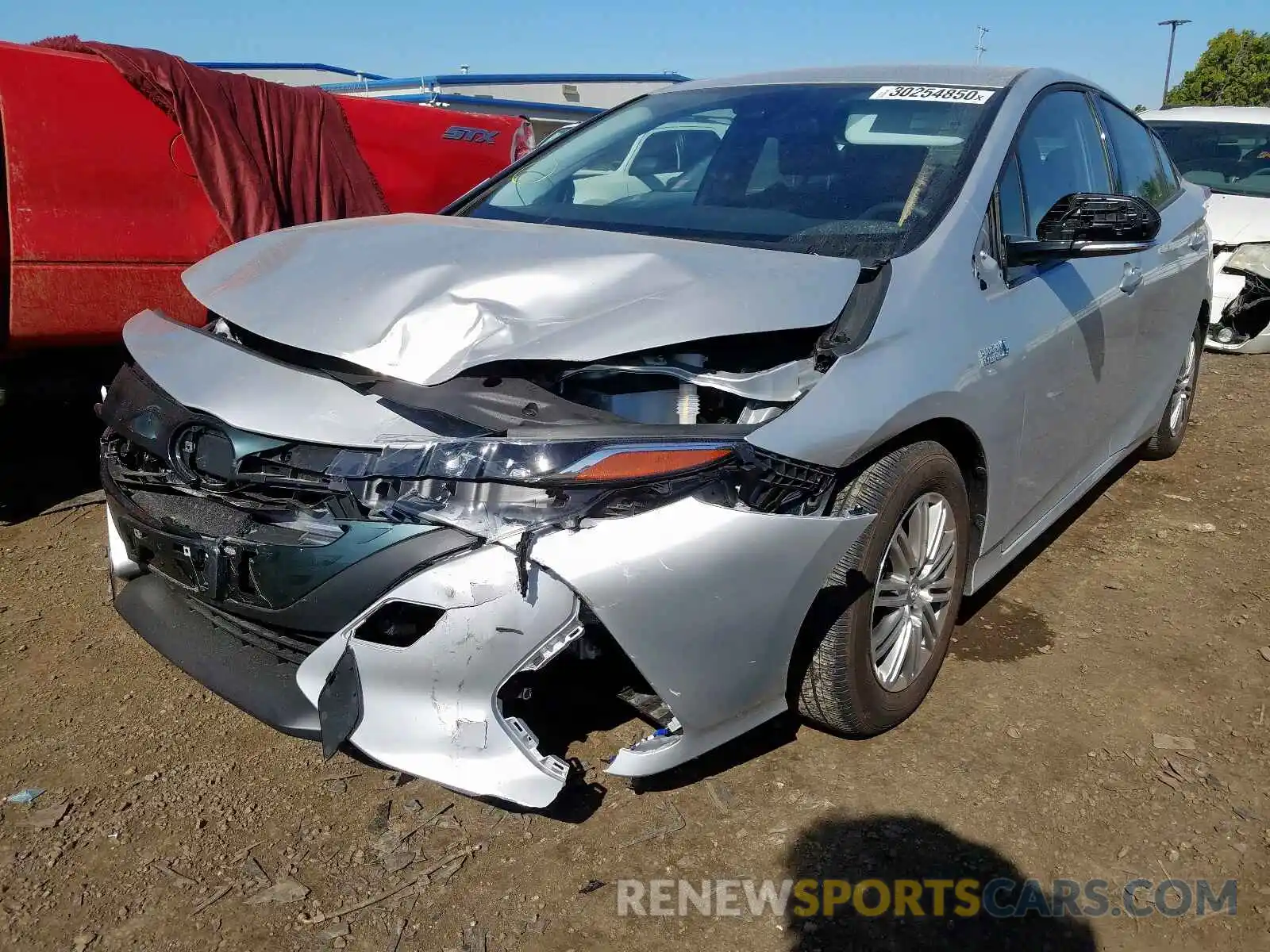 2 Photograph of a damaged car JTDKARFP3K3113859 TOYOTA PRIUS 2019