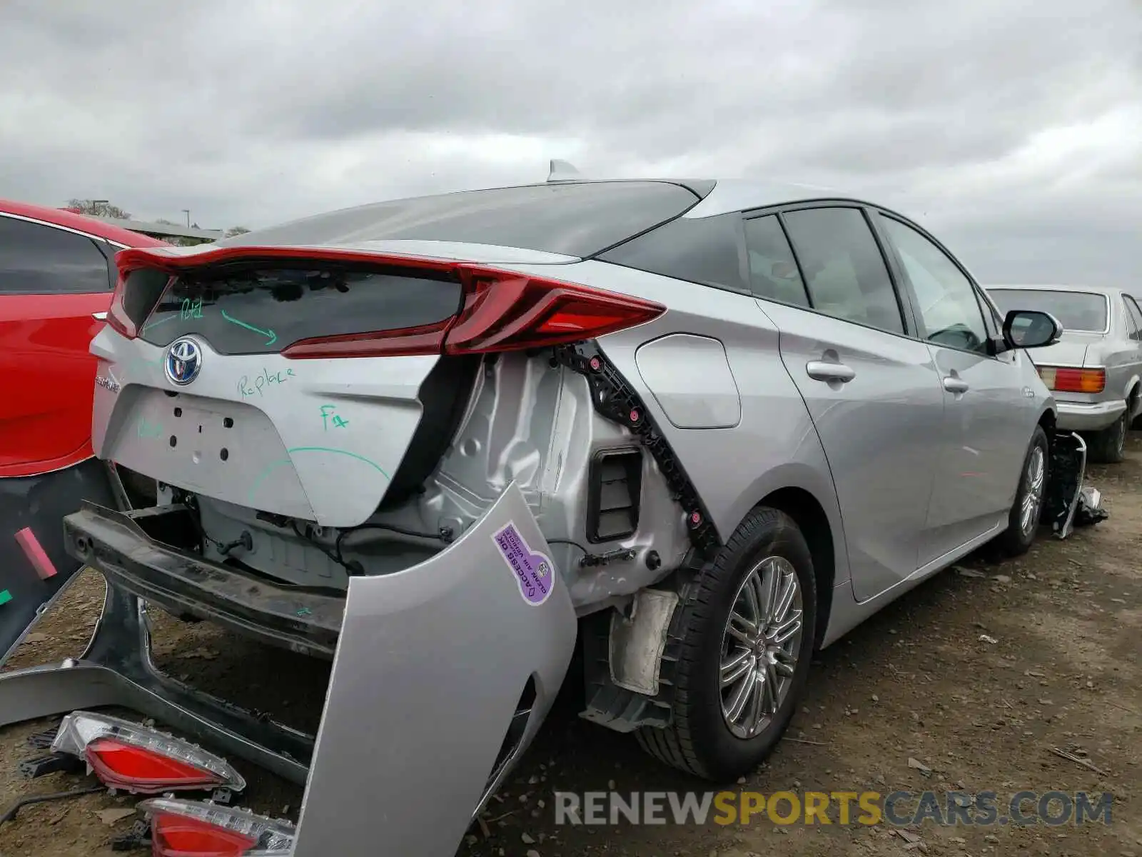 4 Photograph of a damaged car JTDKARFP3K3114607 TOYOTA PRIUS 2019