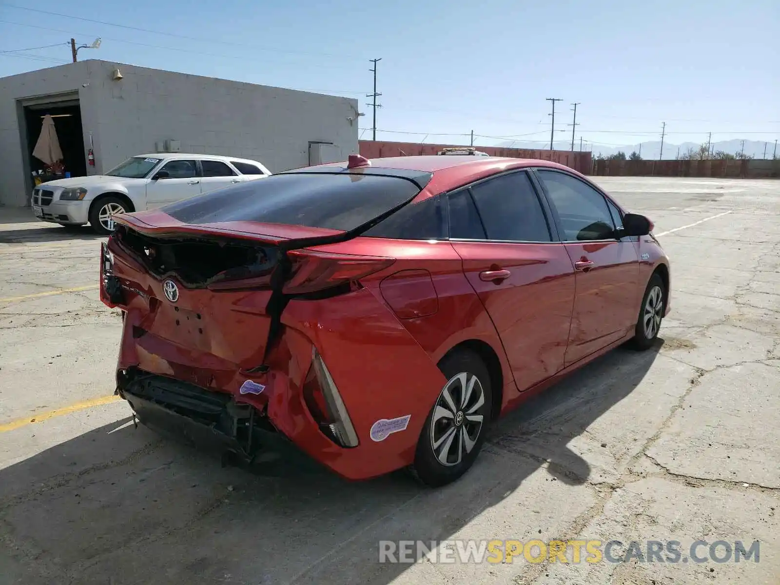 4 Фотография поврежденного автомобиля JTDKARFP3K3114946 TOYOTA PRIUS 2019