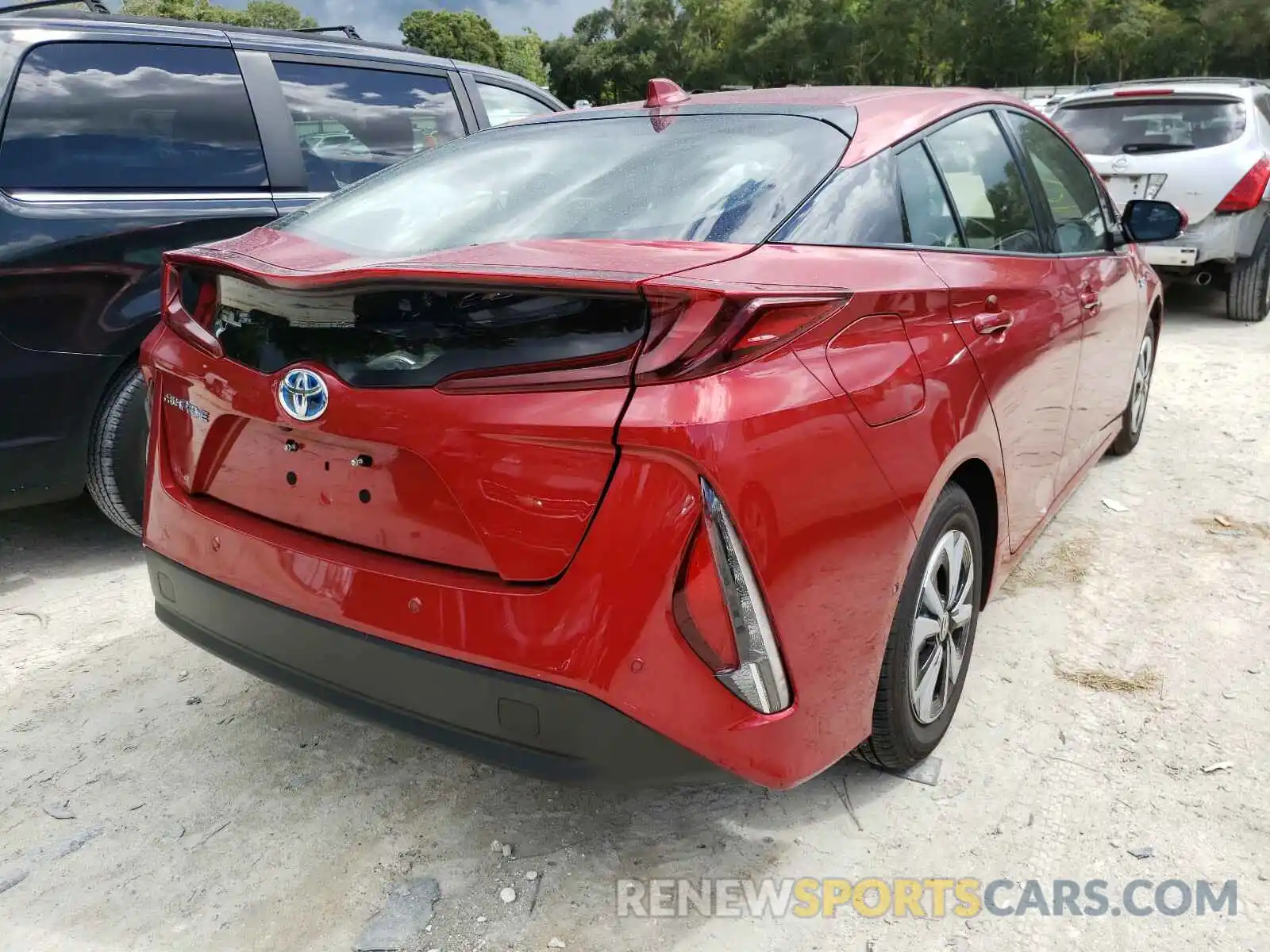 4 Photograph of a damaged car JTDKARFP4K3105608 TOYOTA PRIUS 2019