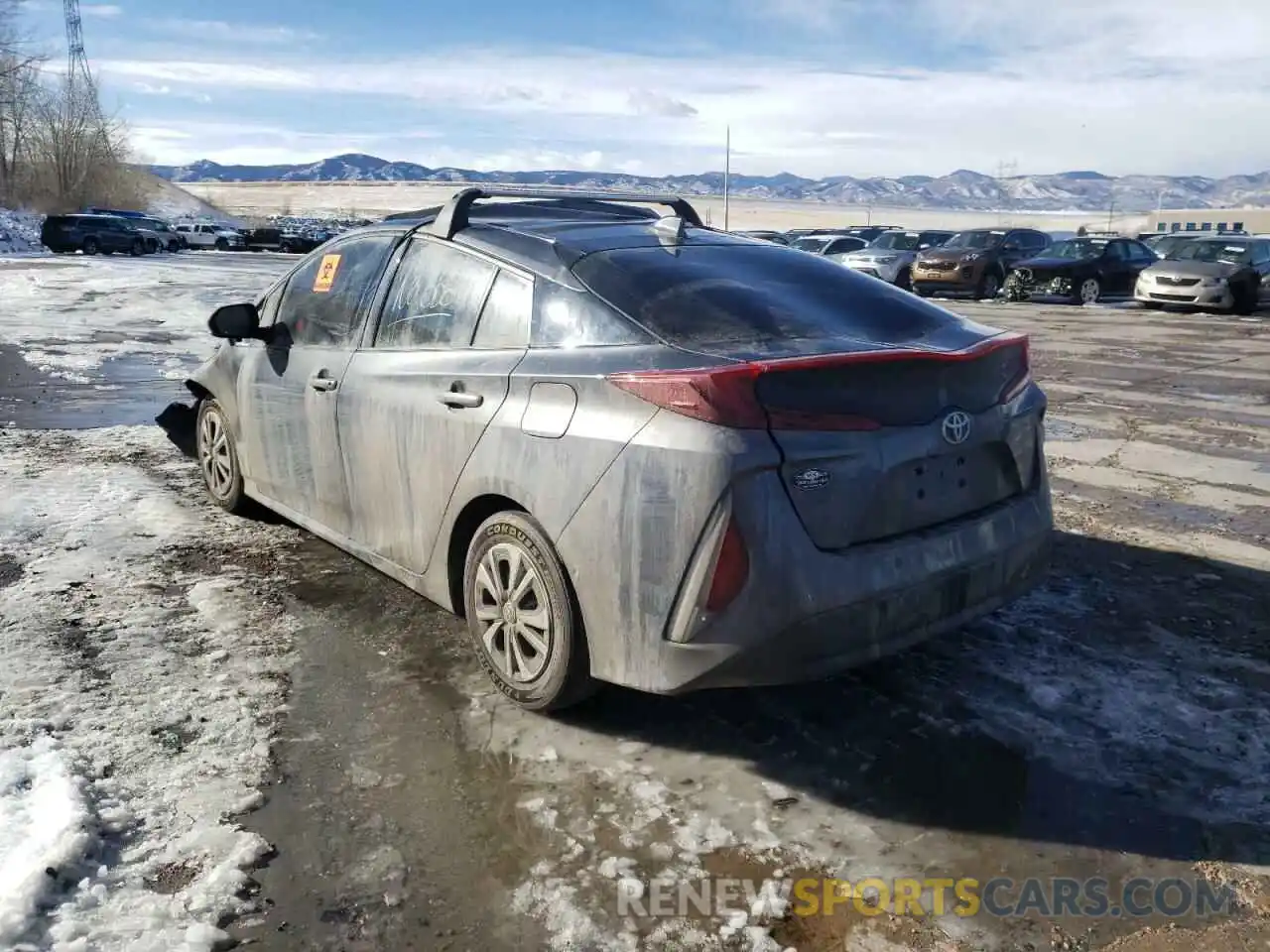 3 Фотография поврежденного автомобиля JTDKARFP4K3107844 TOYOTA PRIUS 2019