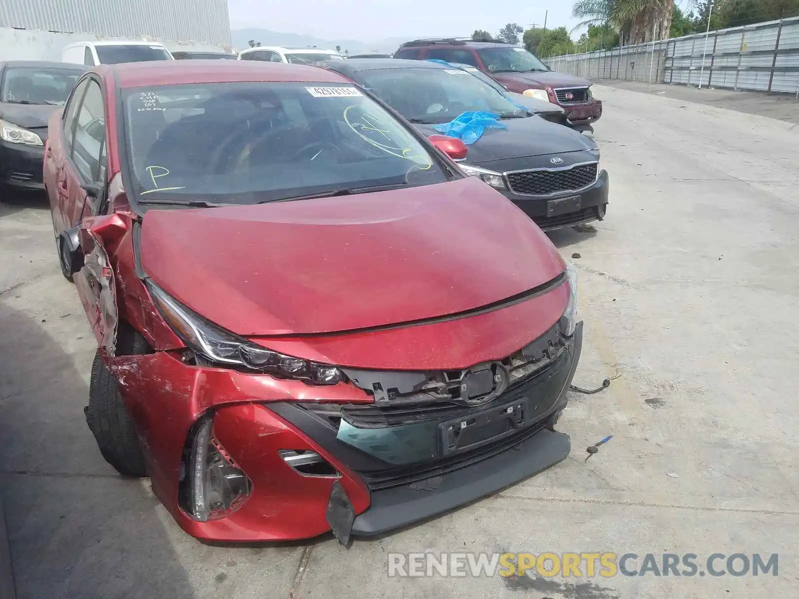 1 Photograph of a damaged car JTDKARFP4K3110985 TOYOTA PRIUS 2019