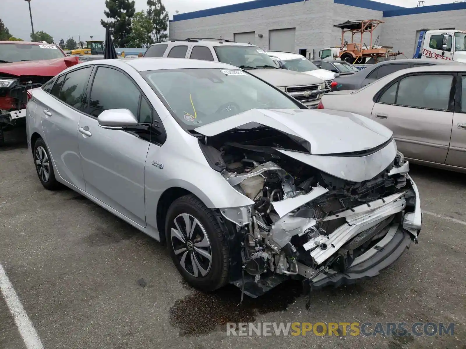 1 Photograph of a damaged car JTDKARFP4K3111814 TOYOTA PRIUS 2019