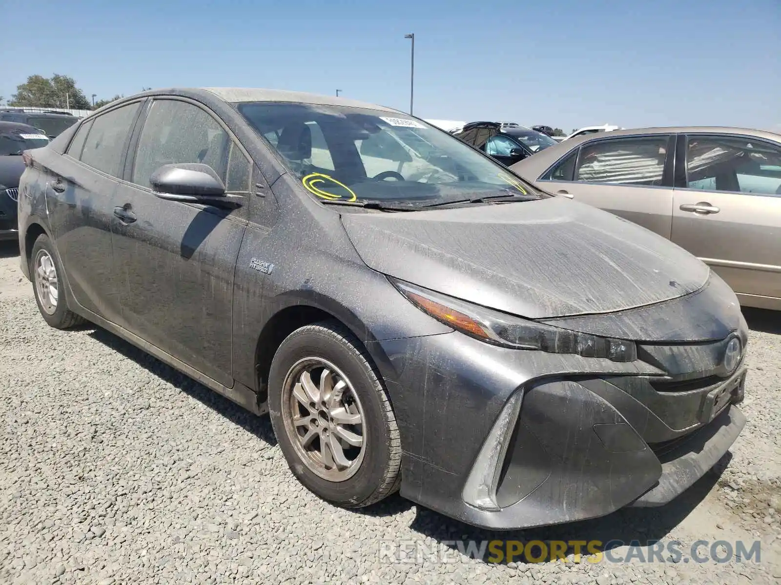 1 Photograph of a damaged car JTDKARFP4K3114597 TOYOTA PRIUS 2019