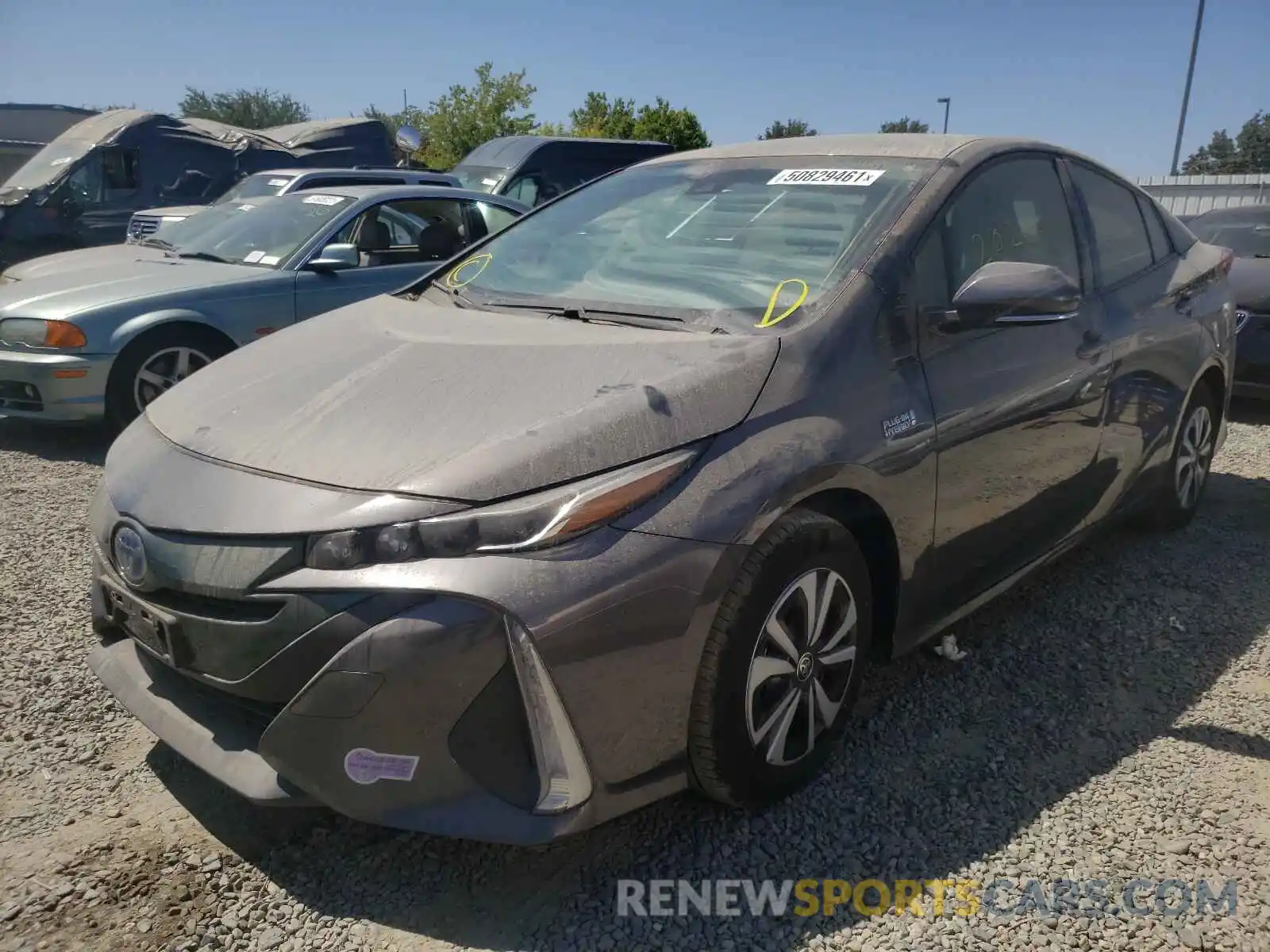 2 Photograph of a damaged car JTDKARFP4K3114597 TOYOTA PRIUS 2019