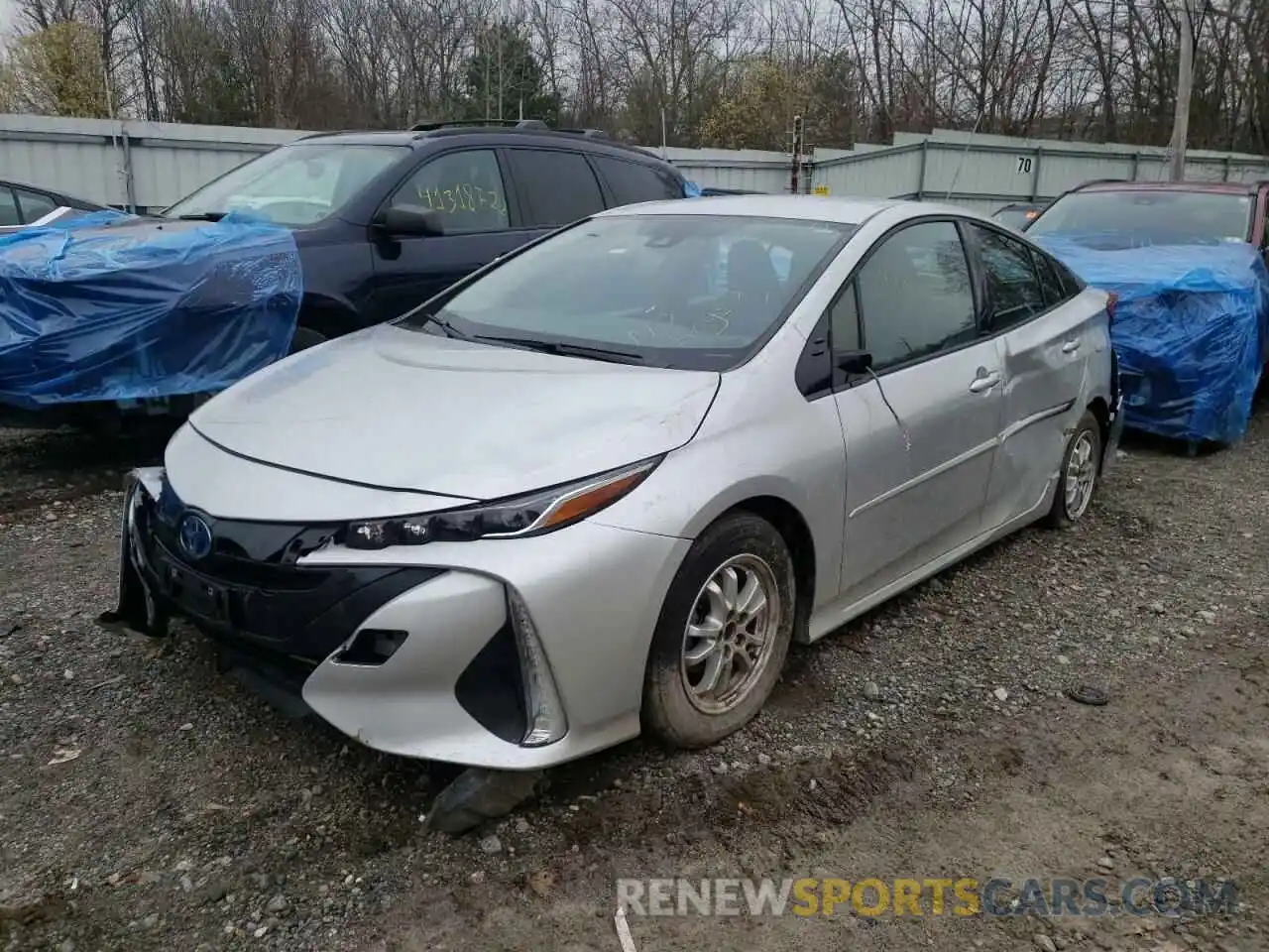 2 Photograph of a damaged car JTDKARFP4K3115524 TOYOTA PRIUS 2019