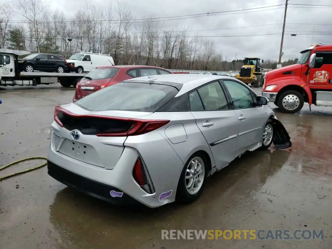 4 Photograph of a damaged car JTDKARFP4K3115524 TOYOTA PRIUS 2019