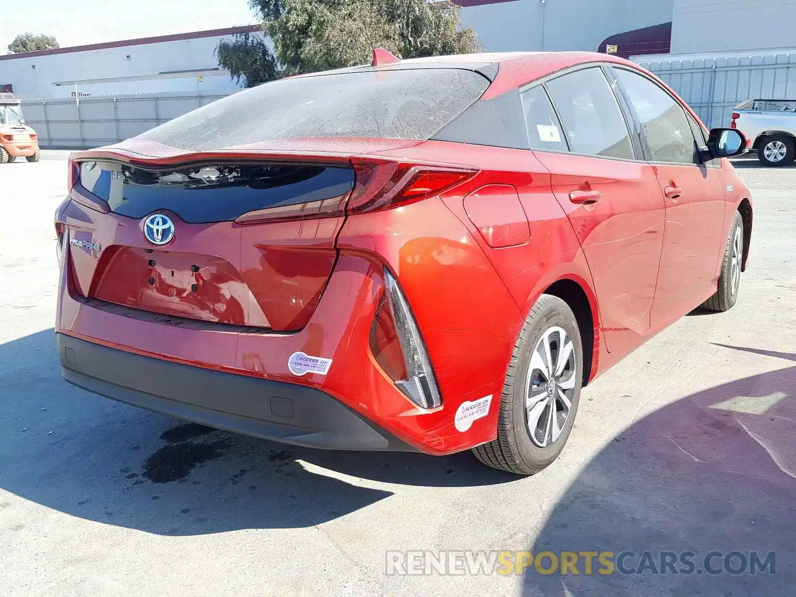 4 Фотография поврежденного автомобиля JTDKARFP4K3116821 TOYOTA PRIUS 2019