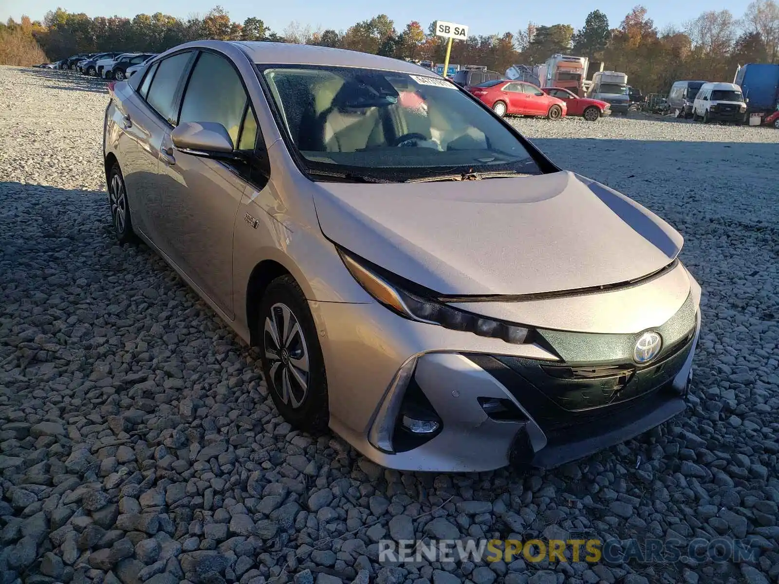 1 Photograph of a damaged car JTDKARFP4K3117709 TOYOTA PRIUS 2019