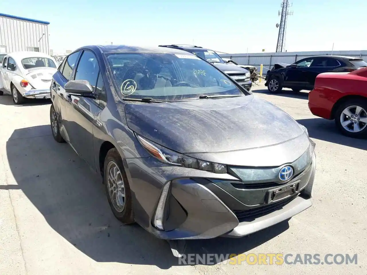 1 Photograph of a damaged car JTDKARFP4K3118097 TOYOTA PRIUS 2019