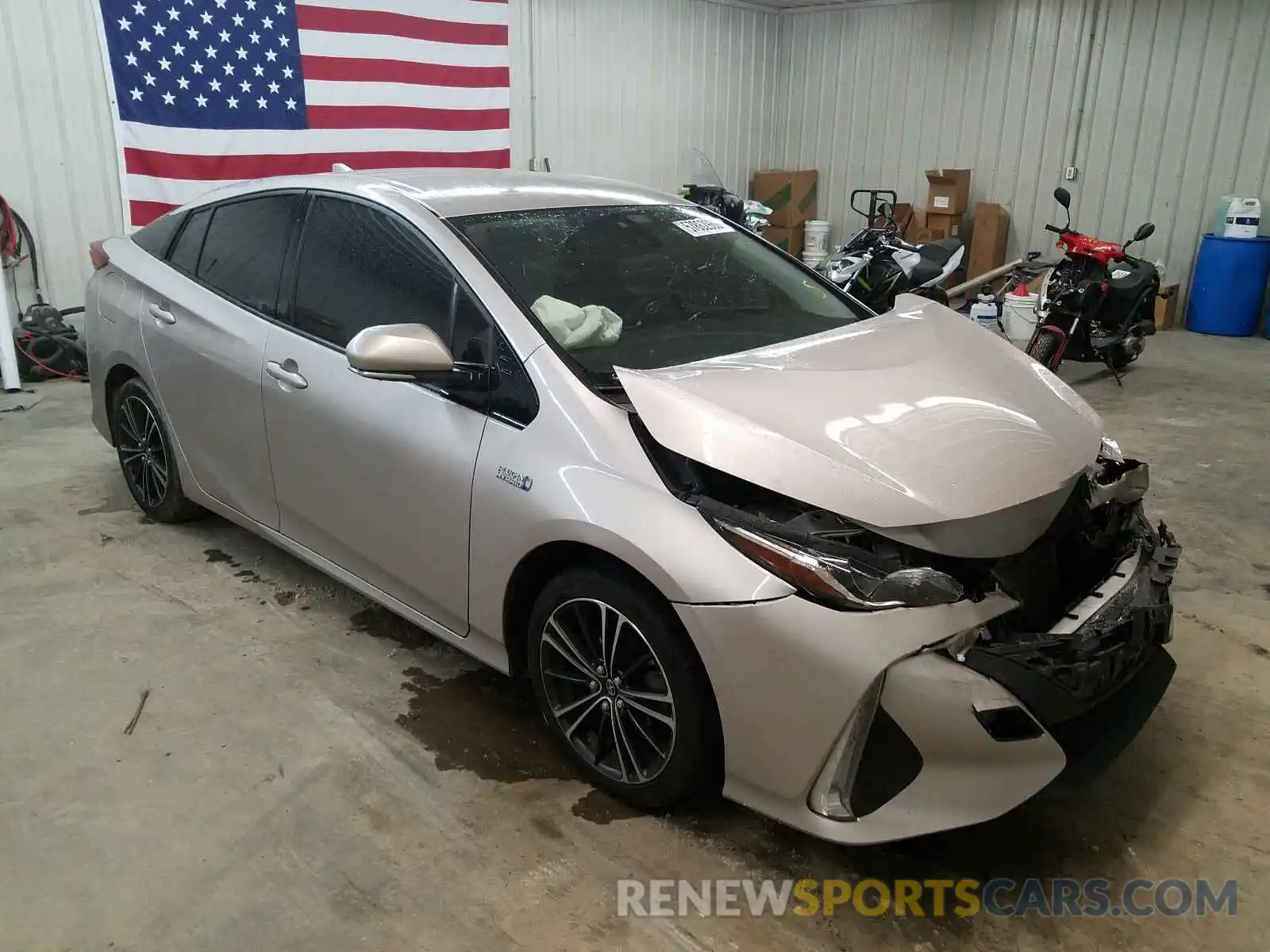 1 Photograph of a damaged car JTDKARFP4K3118889 TOYOTA PRIUS 2019