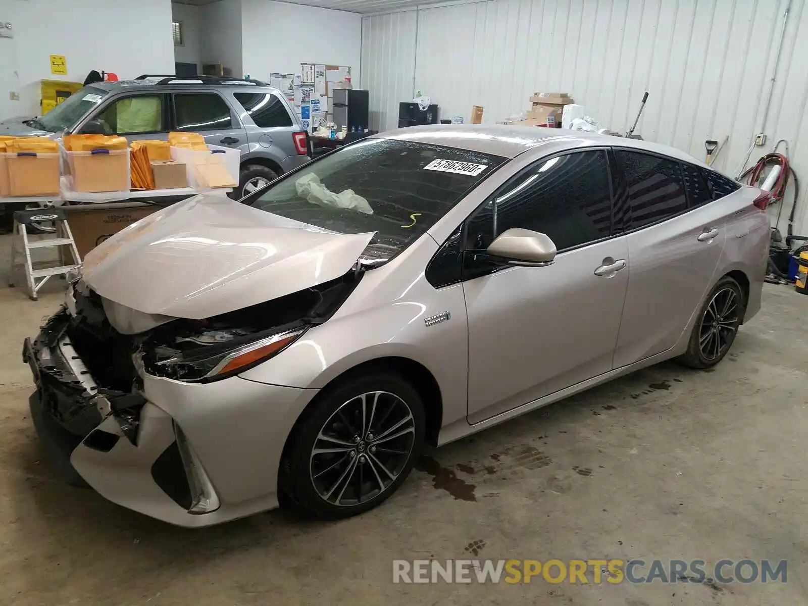 2 Photograph of a damaged car JTDKARFP4K3118889 TOYOTA PRIUS 2019