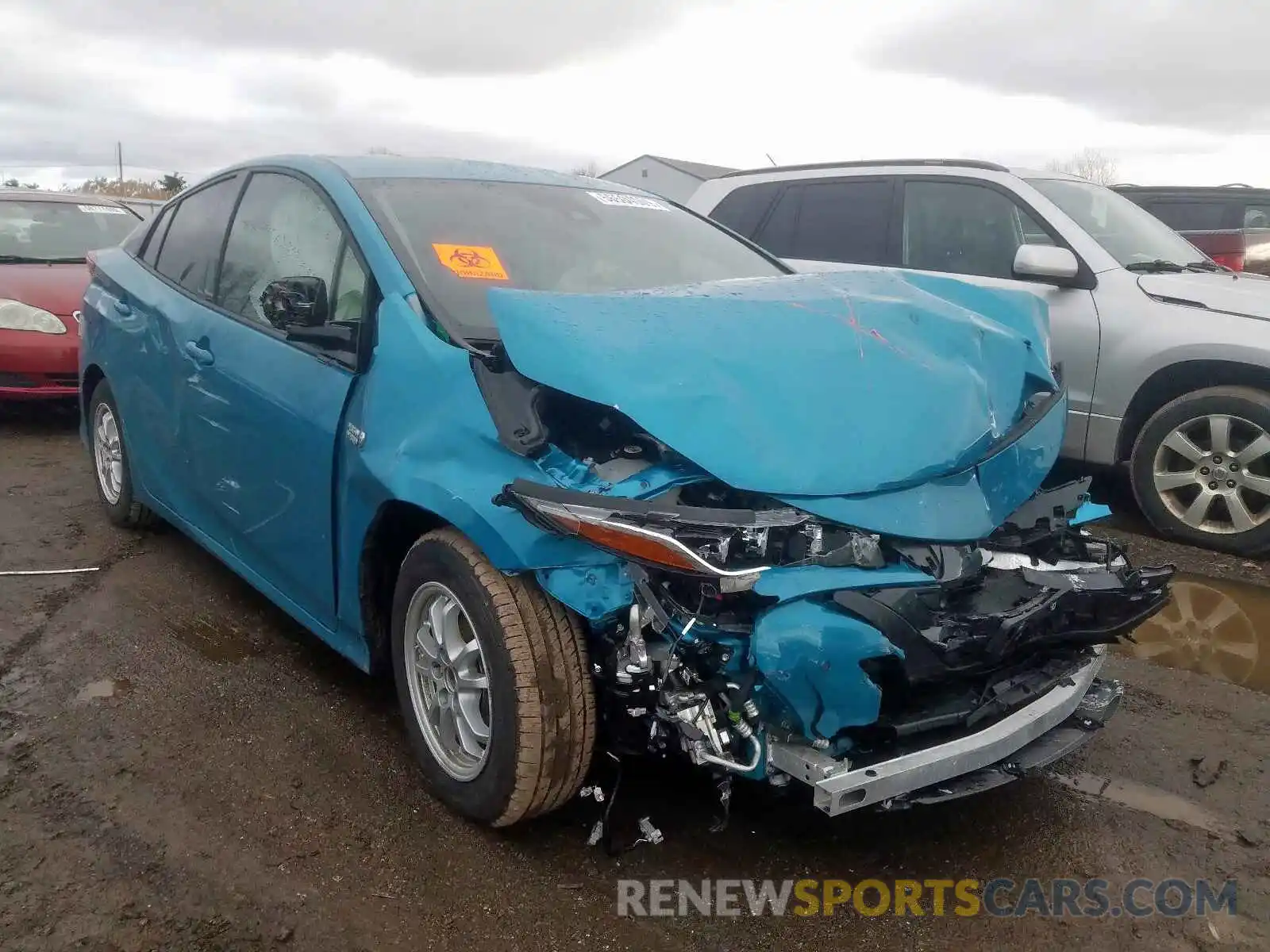 1 Photograph of a damaged car JTDKARFP5K3105178 TOYOTA PRIUS 2019