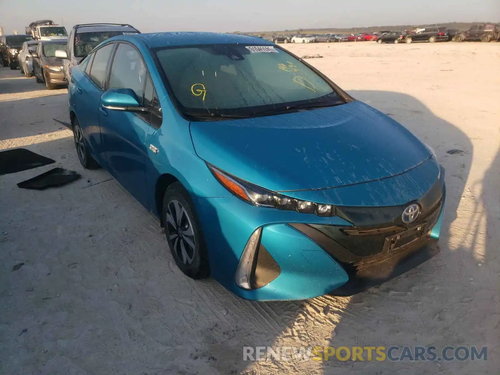 1 Photograph of a damaged car JTDKARFP5K3106430 TOYOTA PRIUS 2019