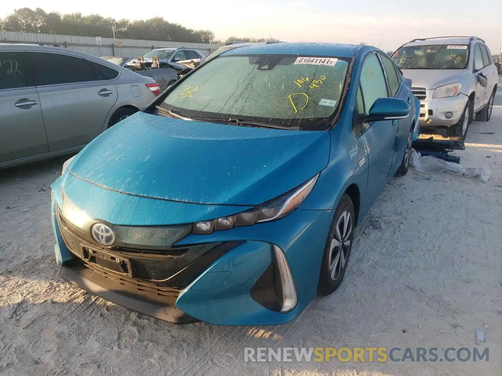 2 Photograph of a damaged car JTDKARFP5K3106430 TOYOTA PRIUS 2019