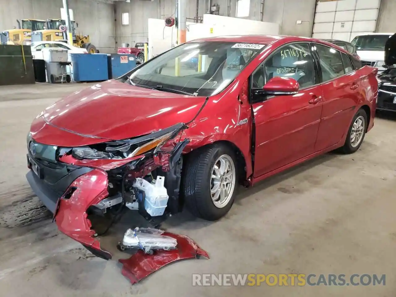 2 Photograph of a damaged car JTDKARFP5K3107125 TOYOTA PRIUS 2019