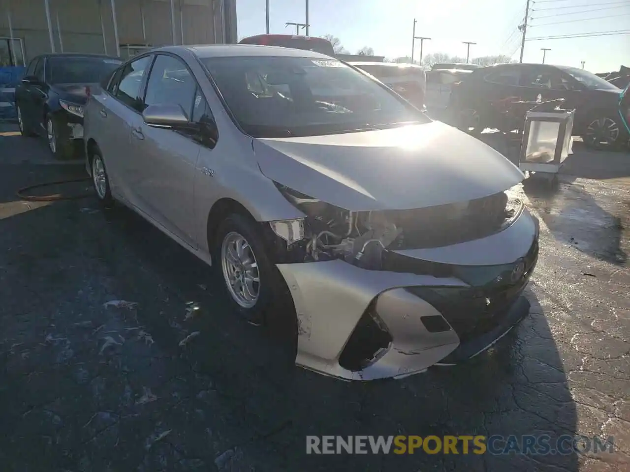 1 Photograph of a damaged car JTDKARFP5K3107979 TOYOTA PRIUS 2019