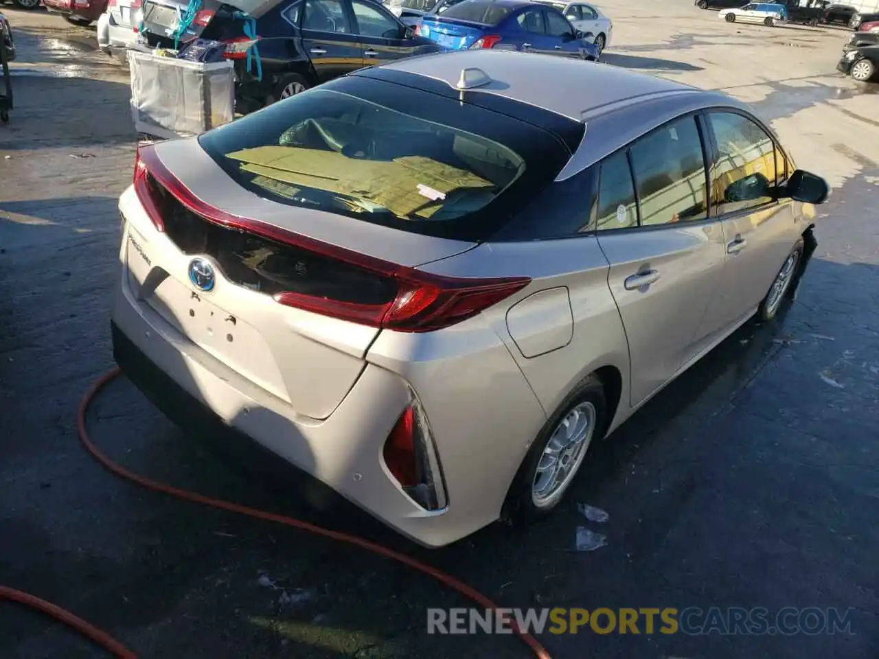 4 Фотография поврежденного автомобиля JTDKARFP5K3107979 TOYOTA PRIUS 2019