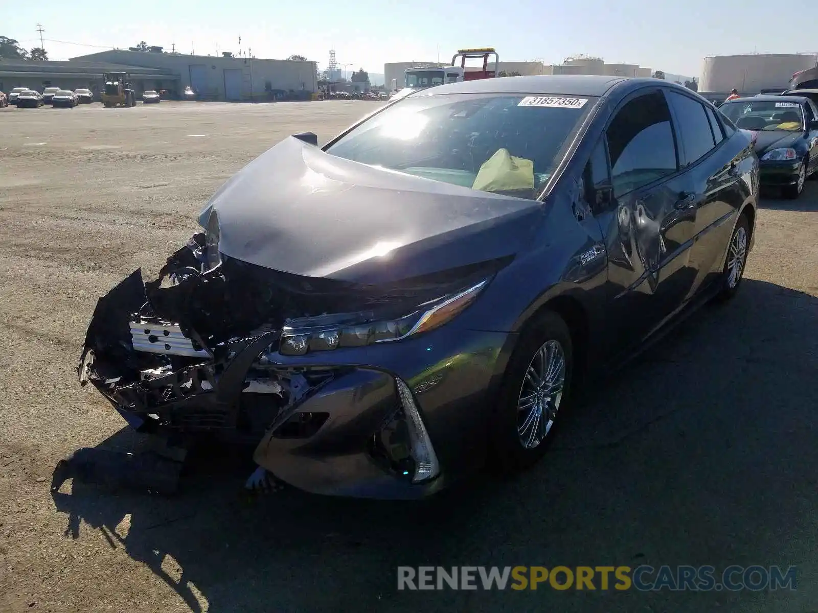 2 Photograph of a damaged car JTDKARFP5K3111353 TOYOTA PRIUS 2019