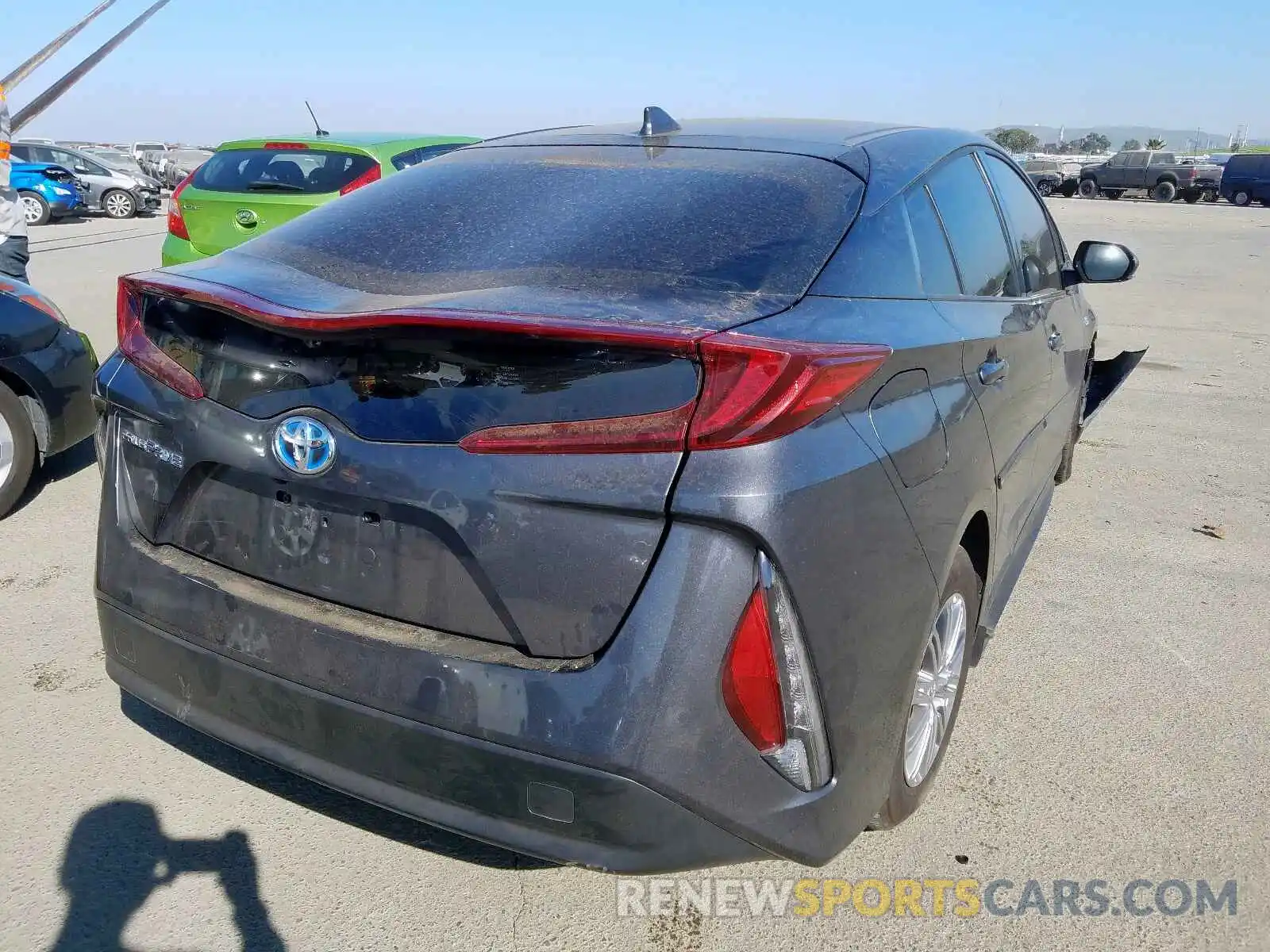 4 Photograph of a damaged car JTDKARFP5K3111353 TOYOTA PRIUS 2019