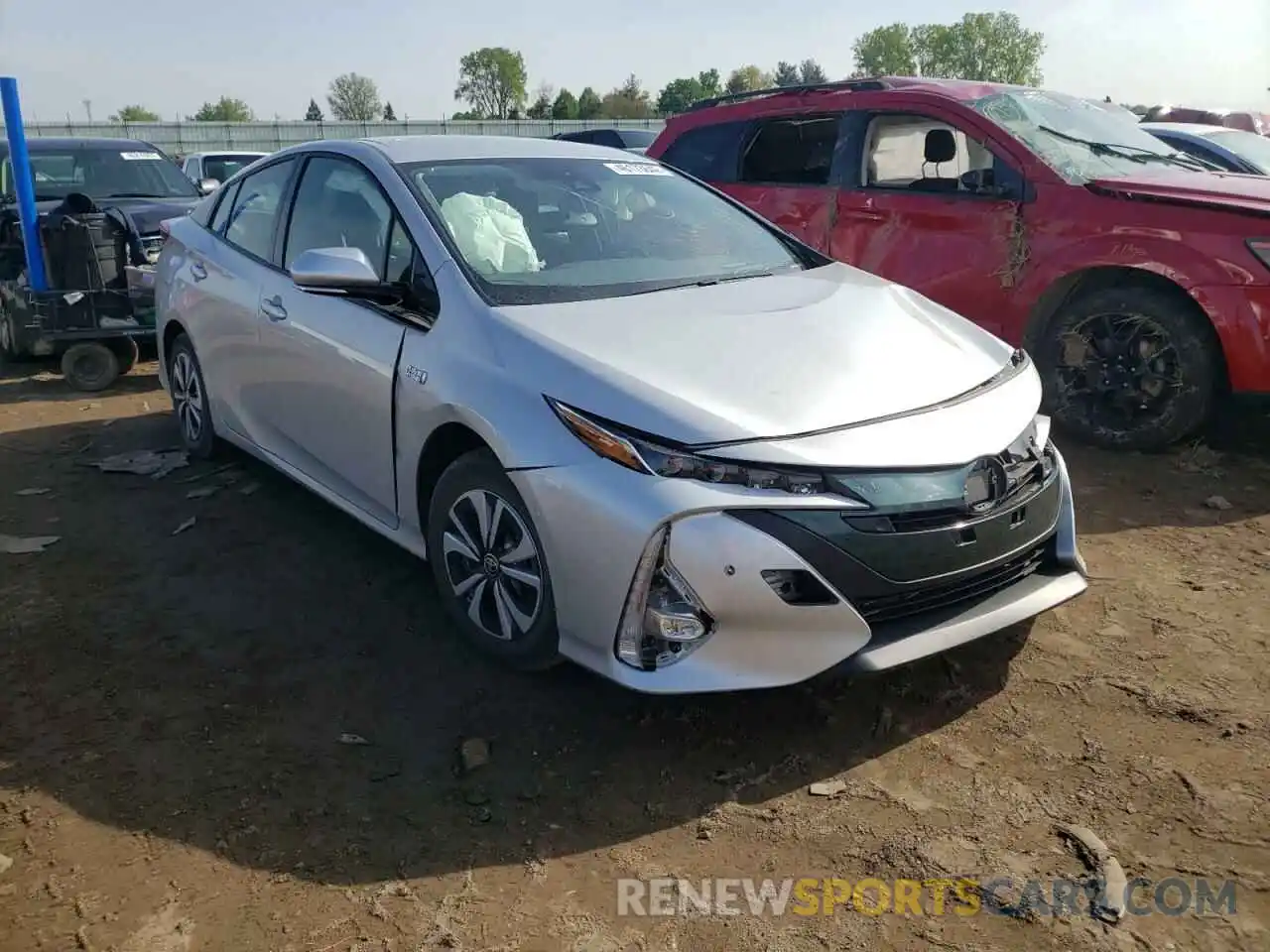 1 Photograph of a damaged car JTDKARFP5K3112812 TOYOTA PRIUS 2019