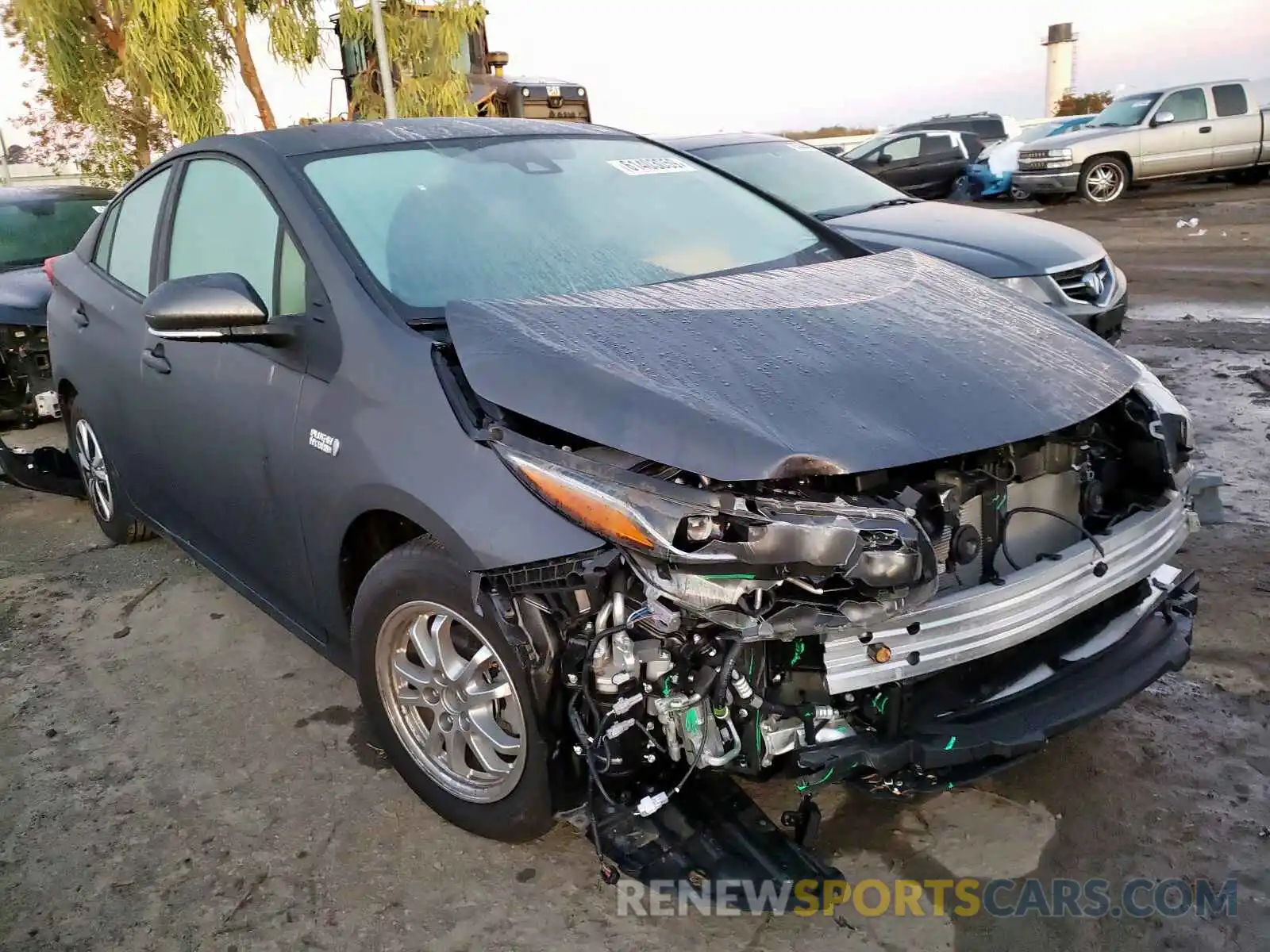 1 Photograph of a damaged car JTDKARFP5K3113703 TOYOTA PRIUS 2019