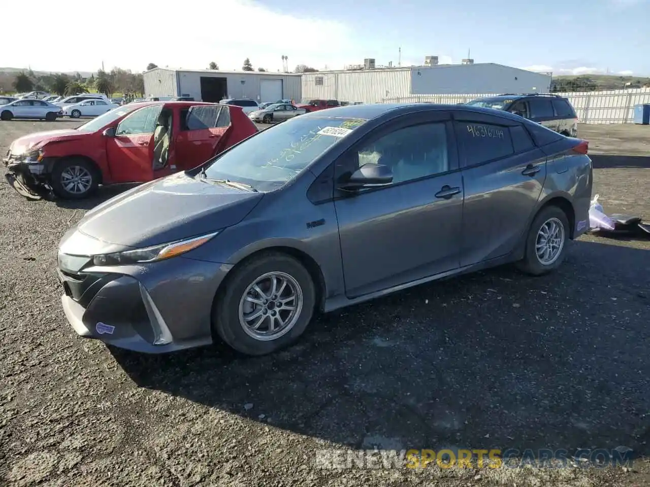 1 Photograph of a damaged car JTDKARFP5K3113992 TOYOTA PRIUS 2019