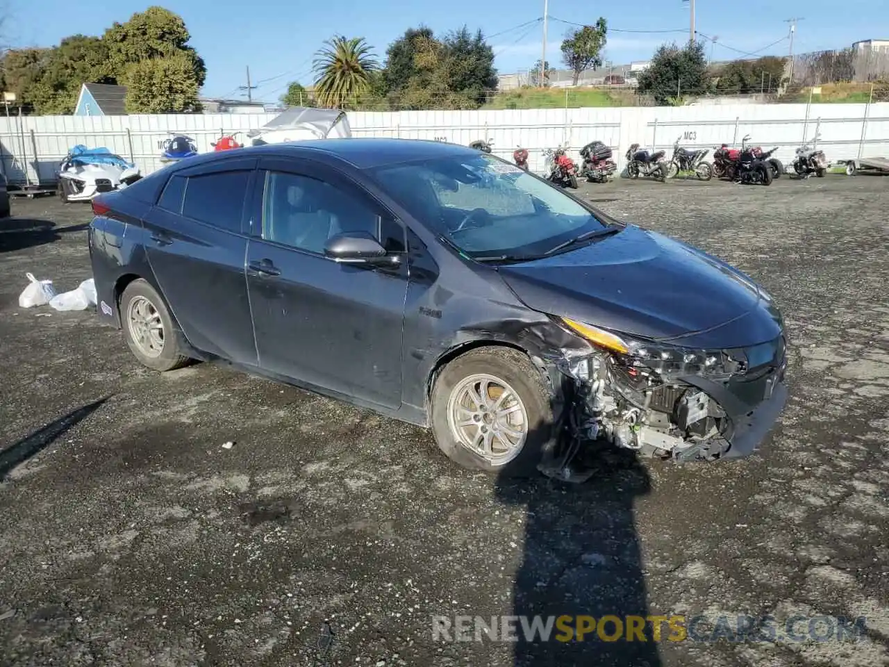 4 Photograph of a damaged car JTDKARFP5K3113992 TOYOTA PRIUS 2019