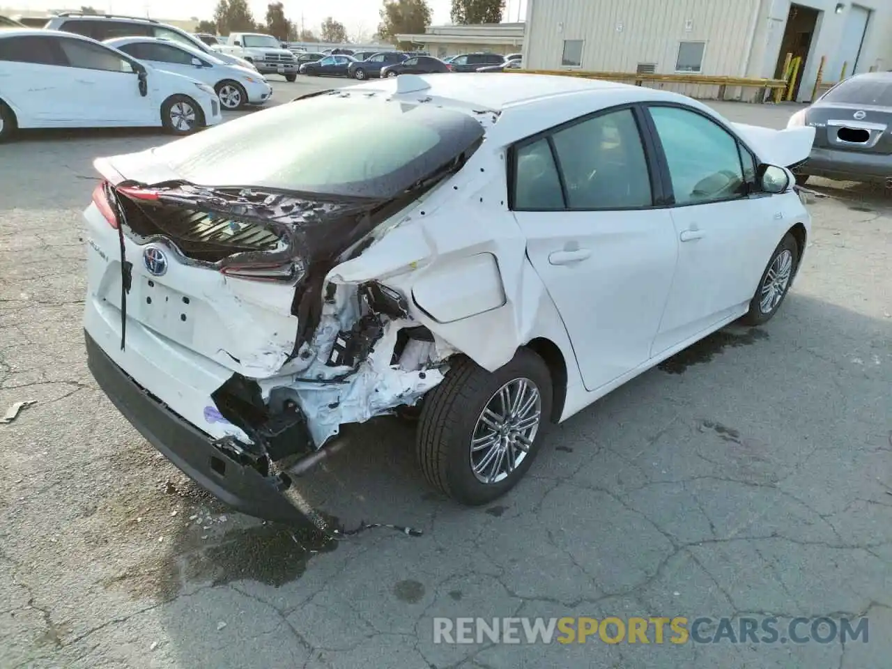 4 Photograph of a damaged car JTDKARFP5K3116228 TOYOTA PRIUS 2019