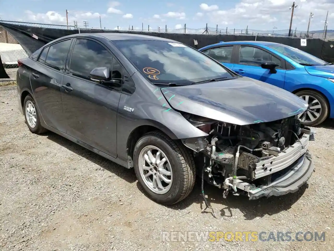 1 Photograph of a damaged car JTDKARFP5K3116259 TOYOTA PRIUS 2019