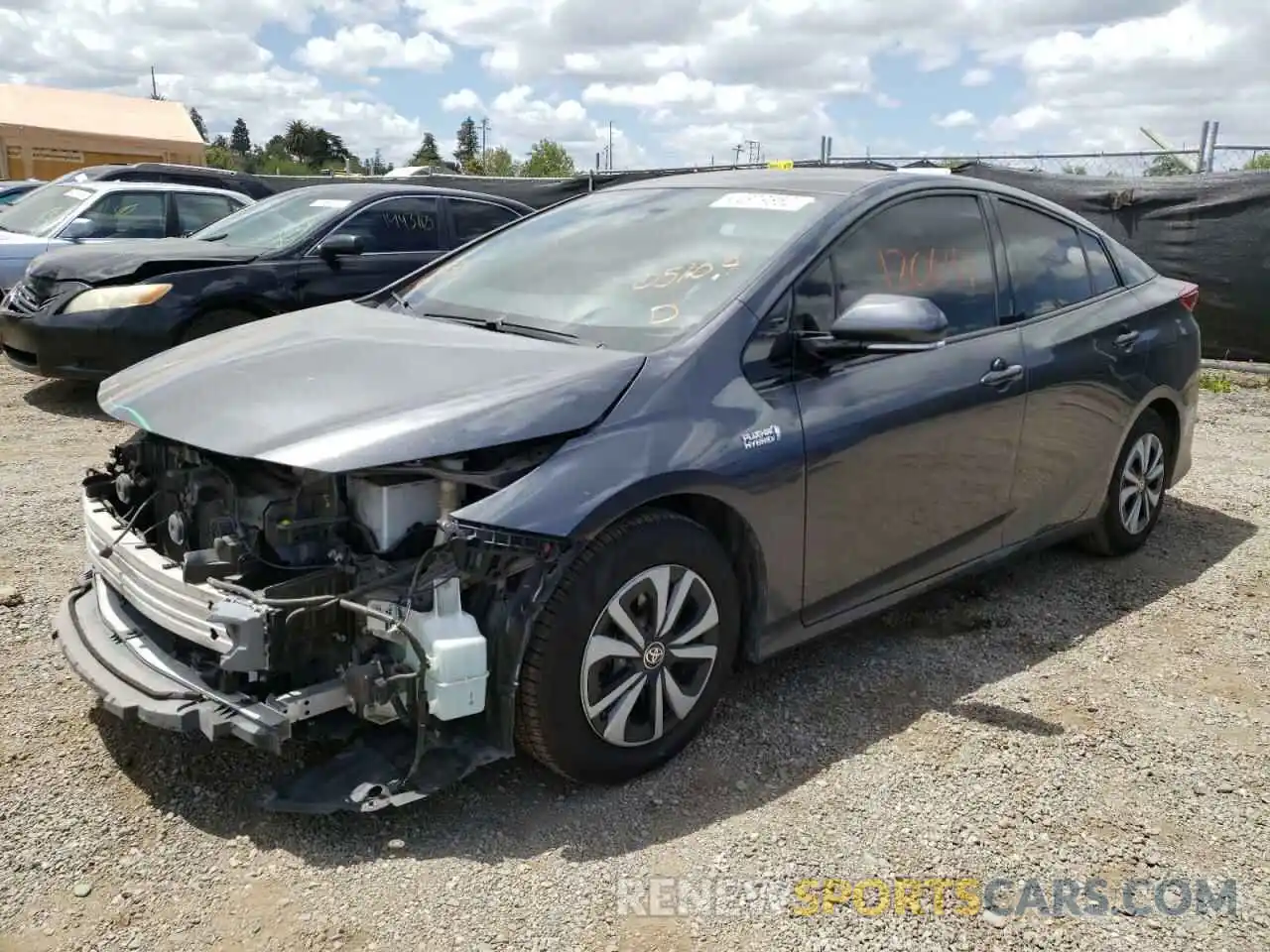 2 Фотография поврежденного автомобиля JTDKARFP5K3116259 TOYOTA PRIUS 2019