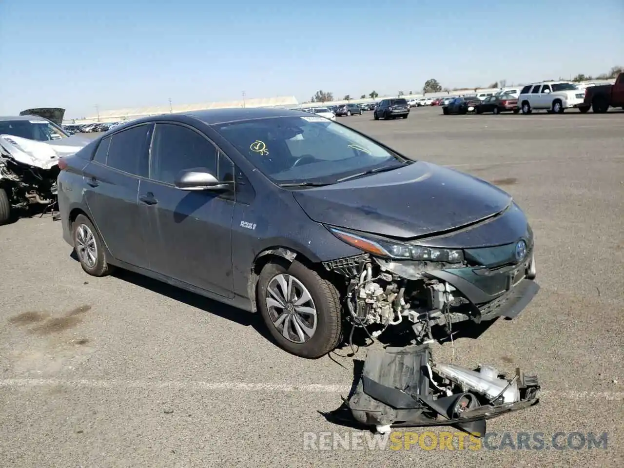 1 Photograph of a damaged car JTDKARFP5K3119050 TOYOTA PRIUS 2019