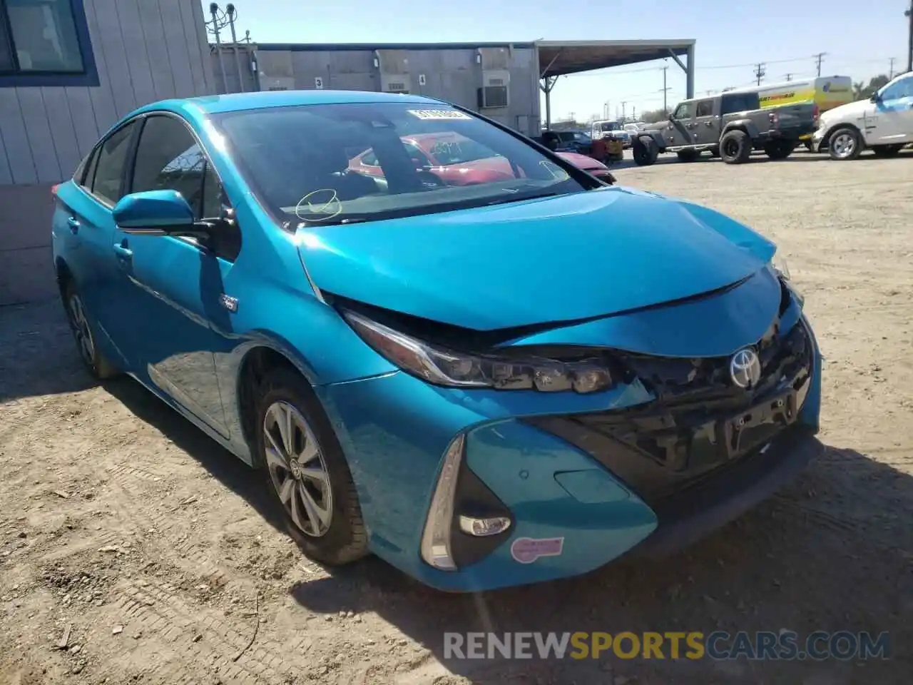 1 Photograph of a damaged car JTDKARFP6K3105447 TOYOTA PRIUS 2019