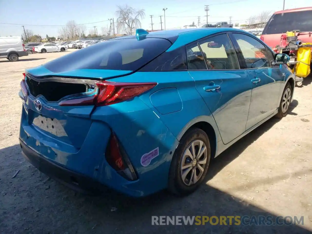 4 Фотография поврежденного автомобиля JTDKARFP6K3105447 TOYOTA PRIUS 2019