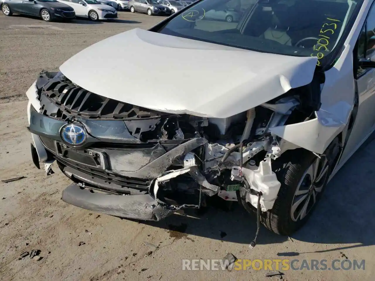 9 Photograph of a damaged car JTDKARFP6K3108994 TOYOTA PRIUS 2019