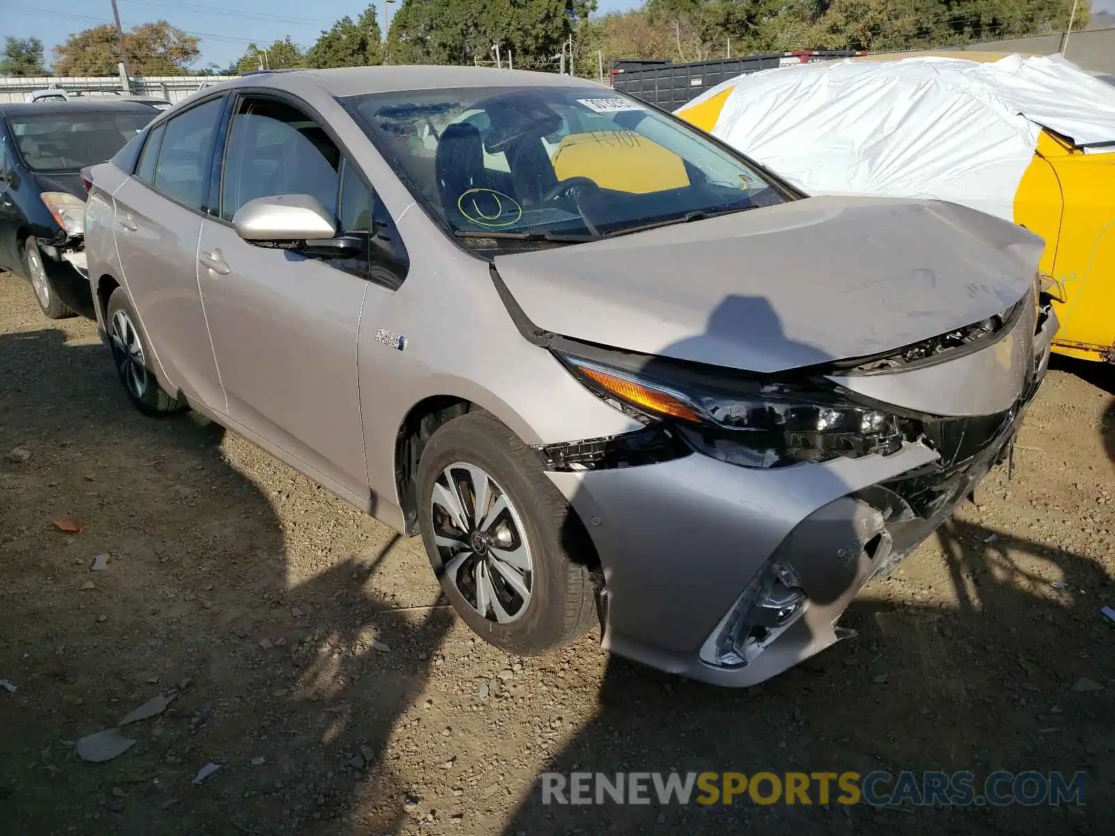 1 Photograph of a damaged car JTDKARFP6K3112852 TOYOTA PRIUS 2019