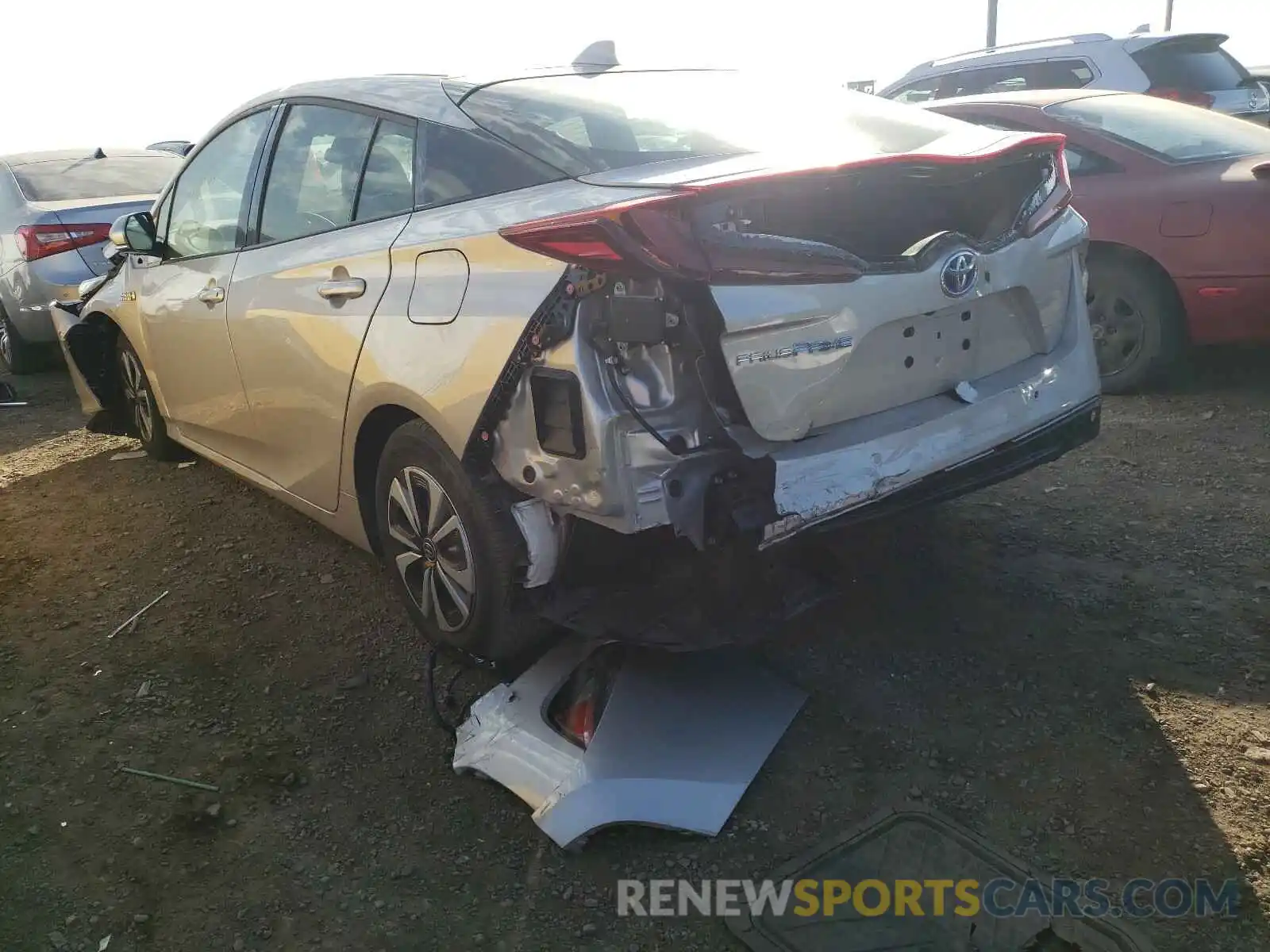 3 Photograph of a damaged car JTDKARFP6K3112852 TOYOTA PRIUS 2019