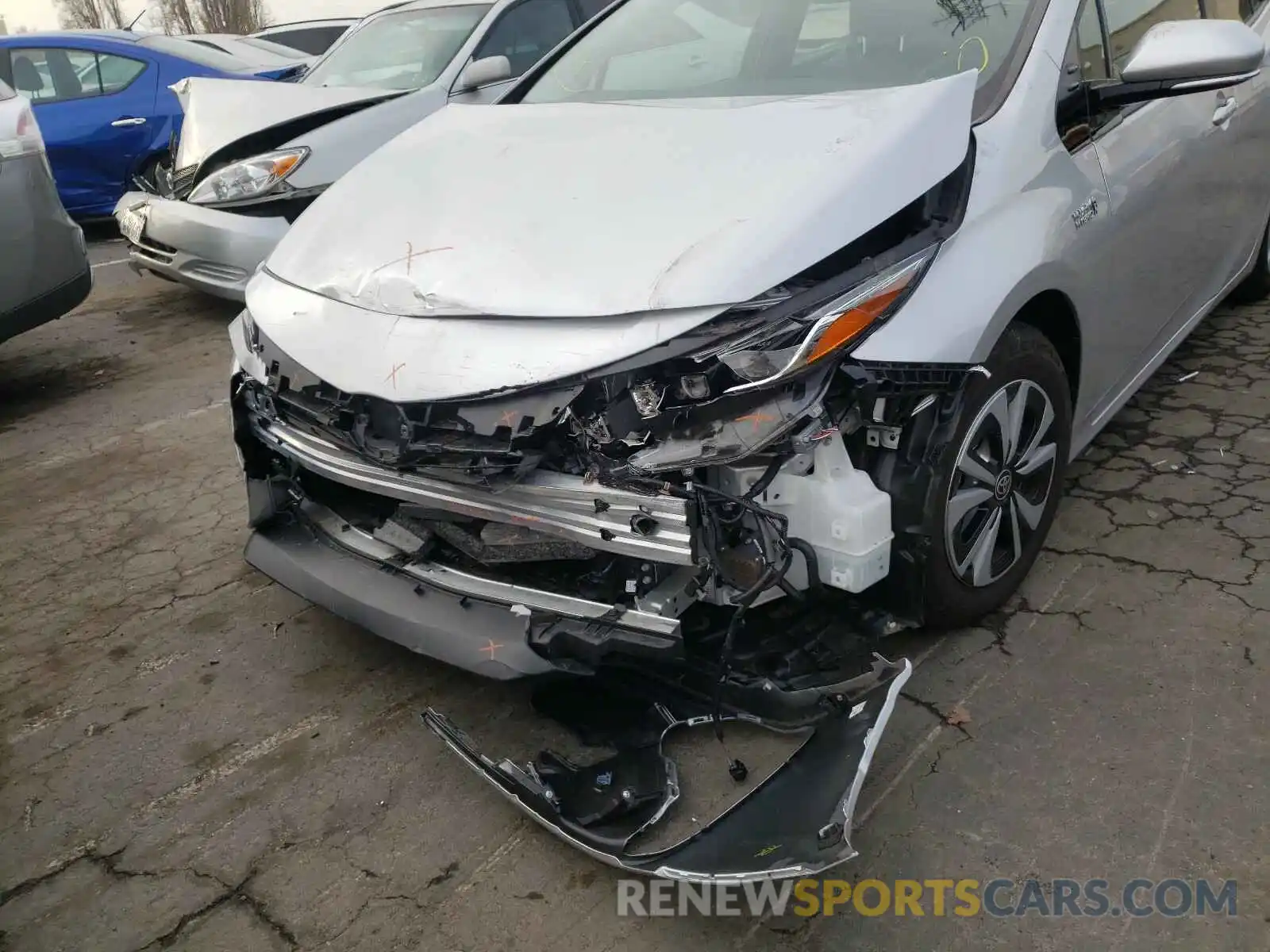 9 Photograph of a damaged car JTDKARFP6K3114326 TOYOTA PRIUS 2019