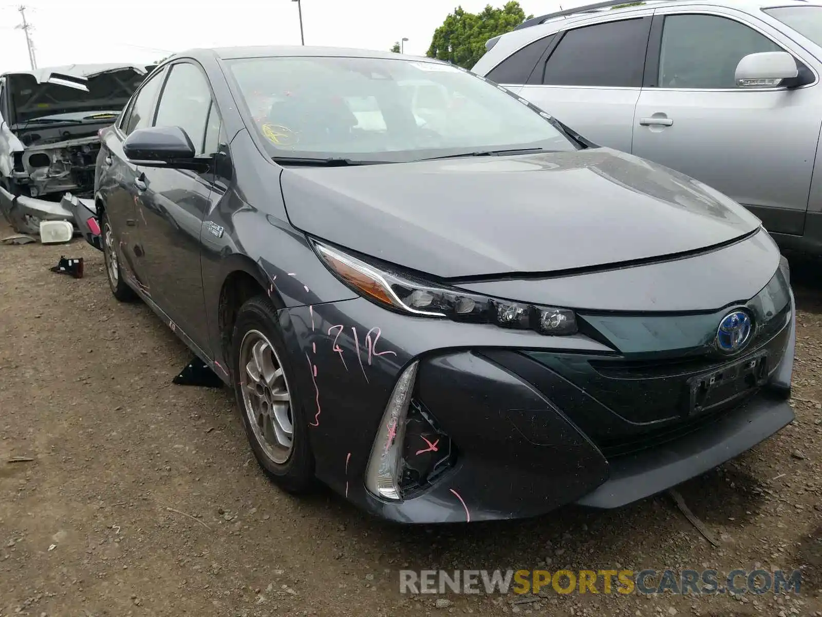 1 Photograph of a damaged car JTDKARFP6K3115704 TOYOTA PRIUS 2019