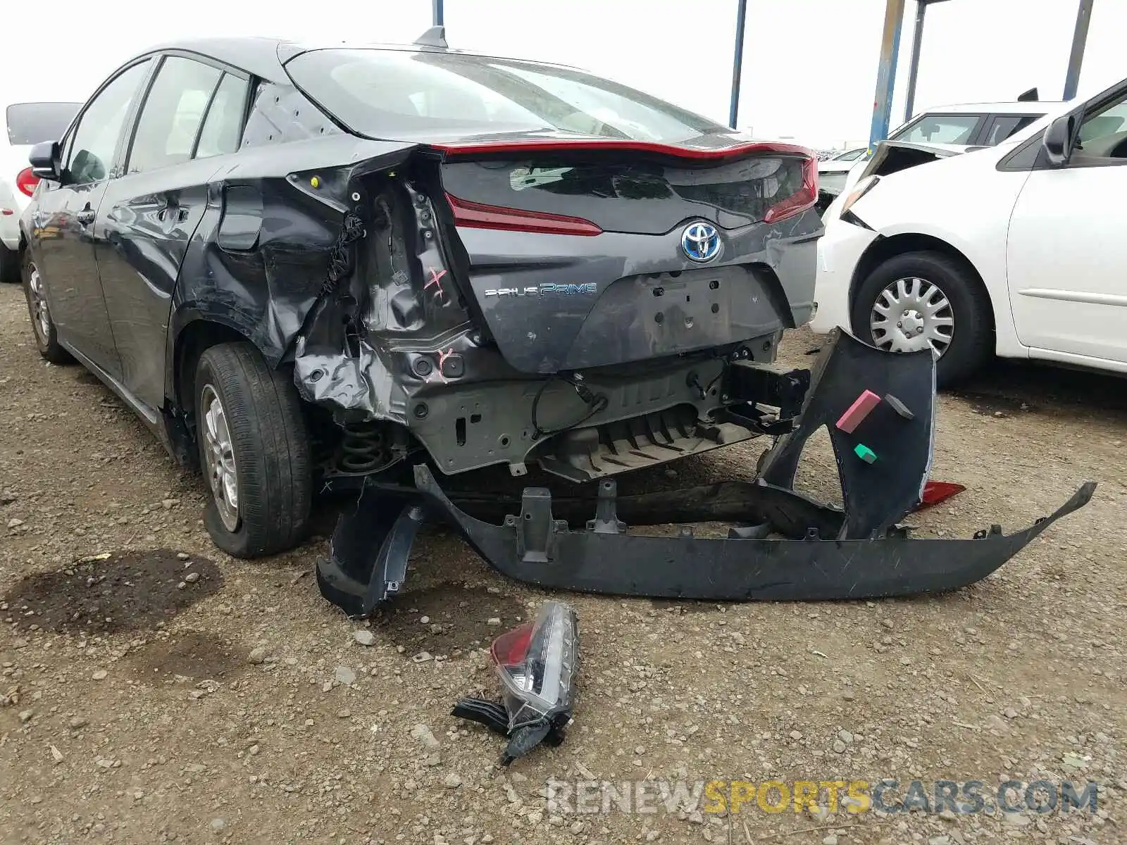 3 Photograph of a damaged car JTDKARFP6K3115704 TOYOTA PRIUS 2019