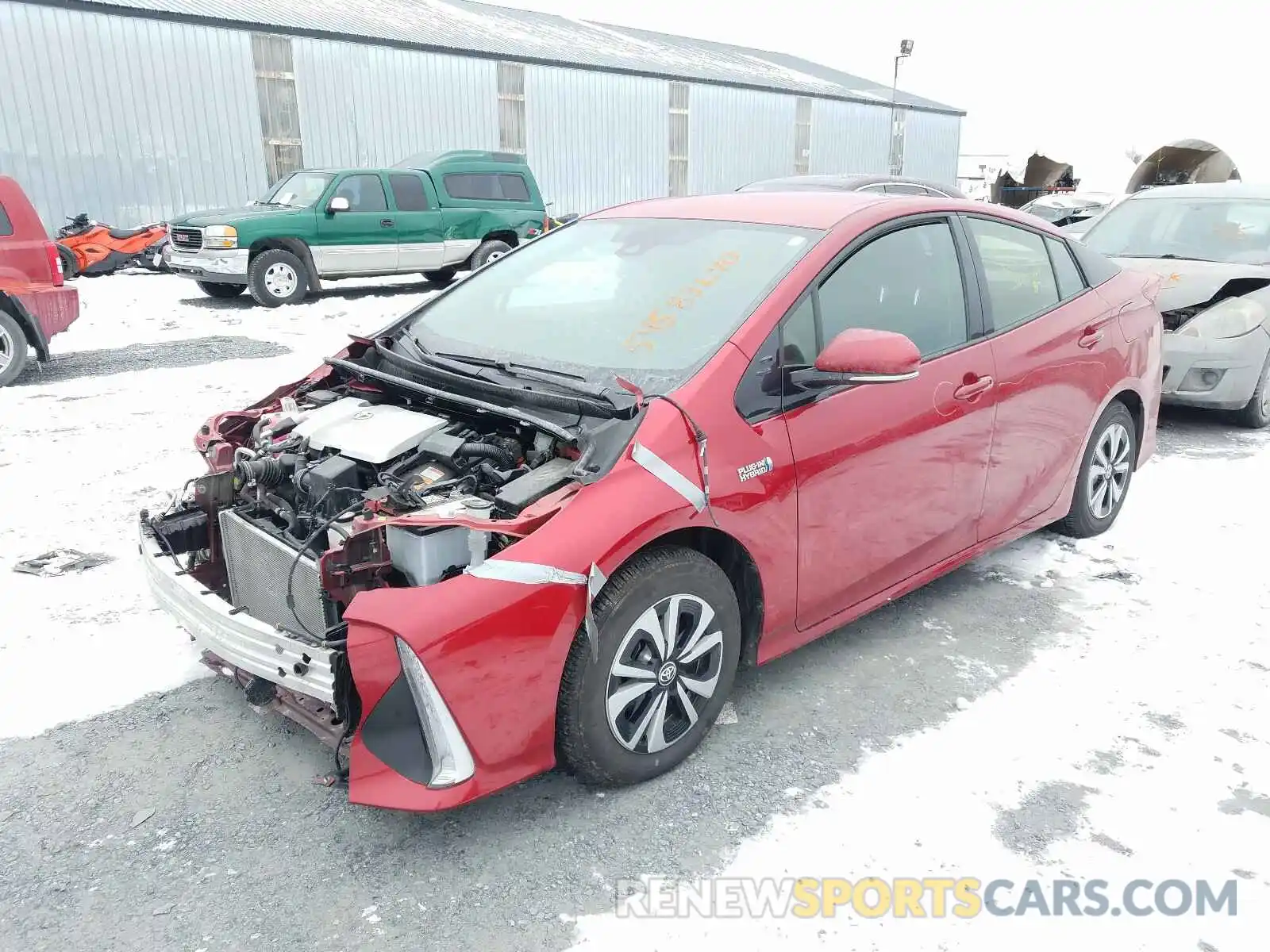 2 Фотография поврежденного автомобиля JTDKARFP7K3107143 TOYOTA PRIUS 2019